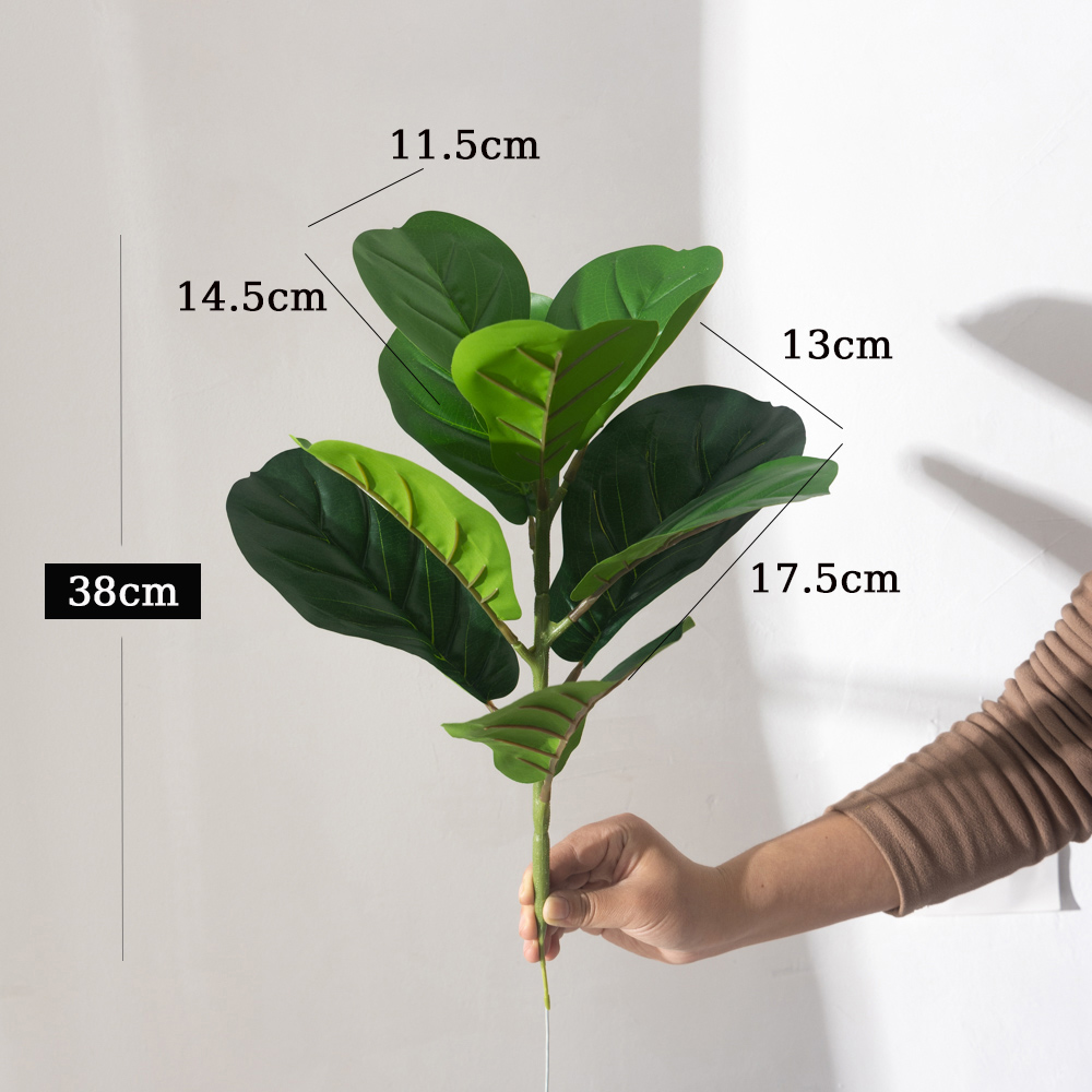 38cm 9 Forks Artificial Ficus  - Ficus Lyrata Tree recension och pris