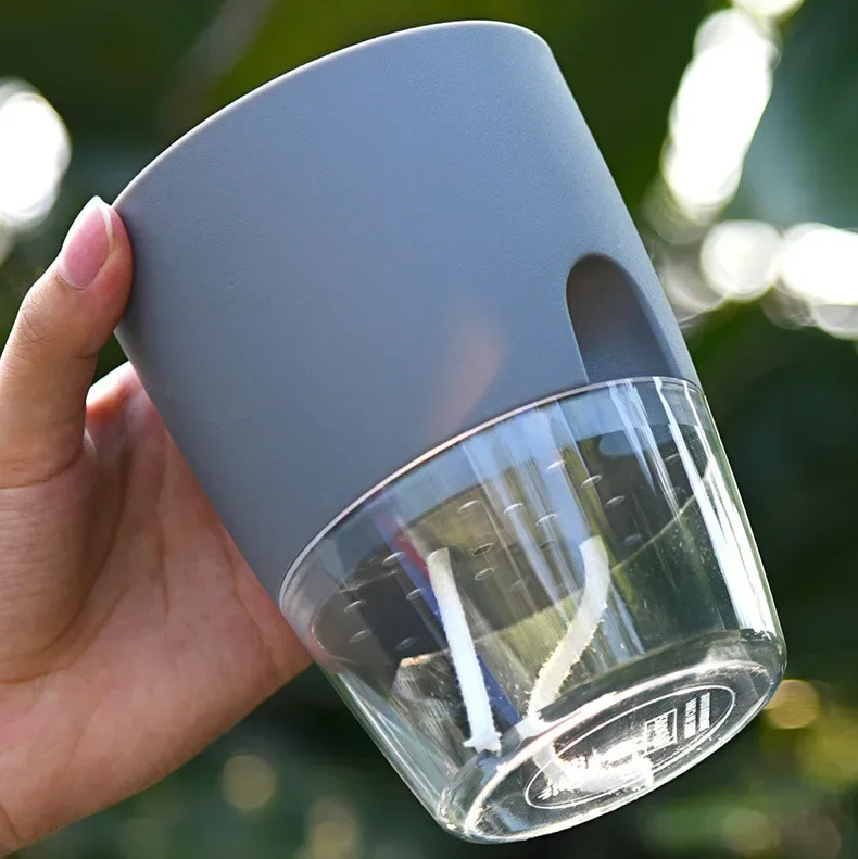 Transparent Double Layer Plast - Aloe Vera Pot recension och pris