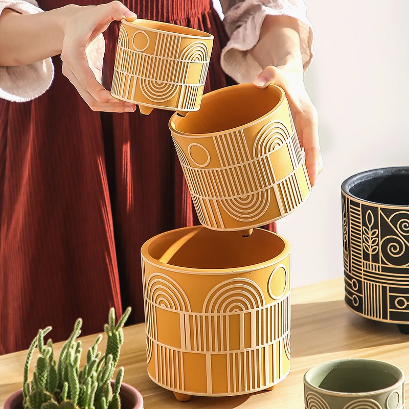 Simple Cylindrical Ceramic Flo - Aloe Vera Pot recension och pris