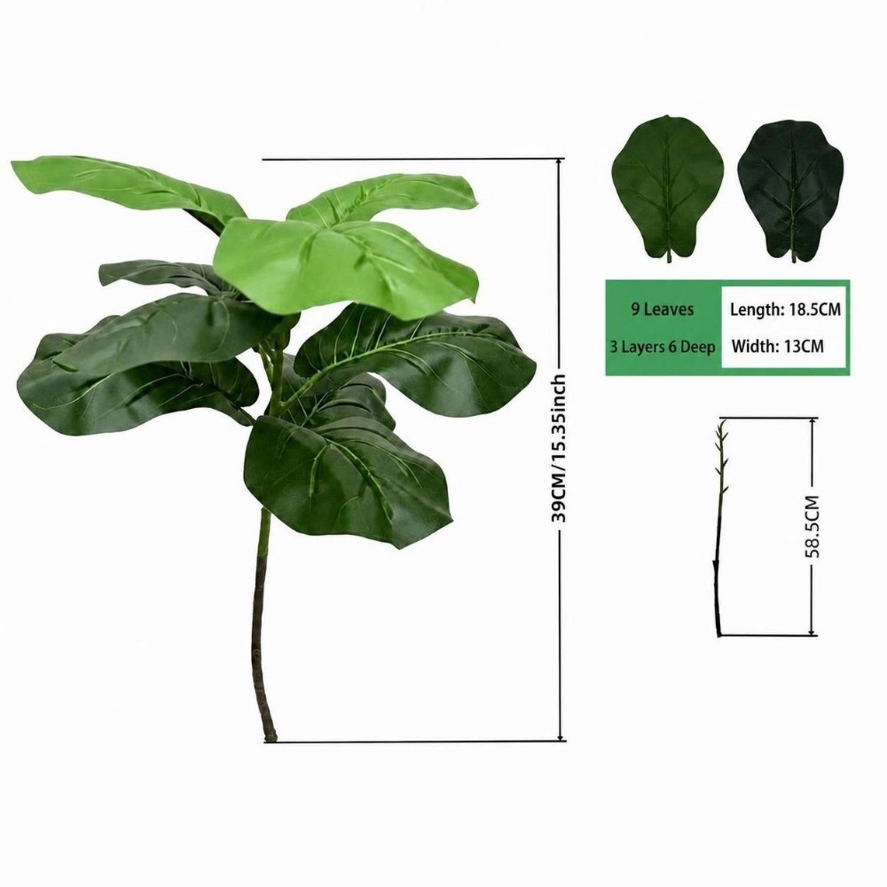 9/15/23 Leaves Artificial Ficu - Ficus Lyrata Tree recension och pris